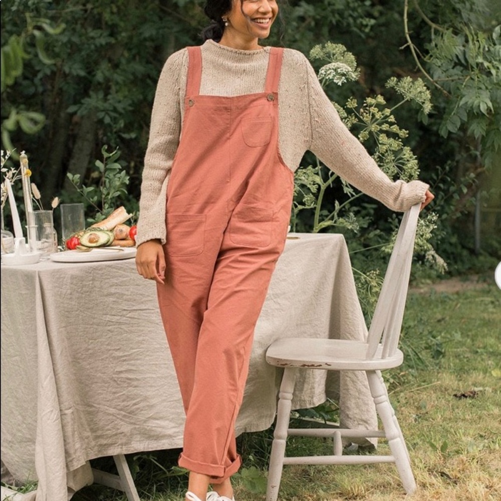NWT Olive Brand Kyoko Cotton Dungaree, Terracotta